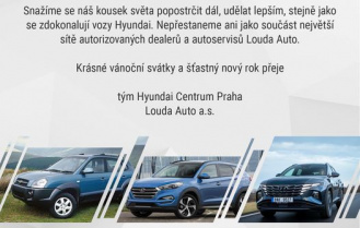 Děkujeme za váš zájem o příspěvky a vozy Hyundai během celého roku a do toho nového Vám přejeme hodně zdraví, štěstí, osobních i pracovních úspěchů 🥳💥 Veselé Vánoce🎄a šťastný nový rok přeje tým Hyundai Centrum Praha nový člen skupiny Louda Auto a.s.