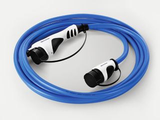 Nabíjecí kabel pro střídavý proud dodávaný pro nové sedmimístné SUV Hyundai Santa Fe Plug-in Hybrid.